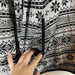 Talbots T By Women's Size Large L Grey Cowl Neck Shirt Pullover Snowflake Photo 4