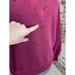 sweatshirt anytime hot stuff pizza maroon blue embroidered 1990s Size L Photo 2