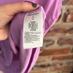 Athleta  Purple Modal Ribbed Short Sleeve T-shirt Top, S Photo 5