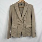 White House | Black Market Beige Scone Casual Trophy Jacket Size 4 Photo 2