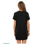 Black Mini Dress with Raglan Sleeves Photo 1