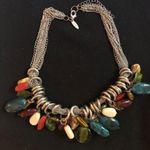 Ny Collection Chunky multi chain with colorful stones necklace NY Photo 1
