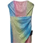 Lulus NWT Ethereal Brilliance Rainbow Sequin Strapless Maxi Dress Size SMALL Photo 5