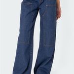 Edikted  Ayla Low Rise Carpenter Jeans SIZE medium Photo 3