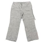 Coldwater Creek Linen Wide Leg Pants 18W Beige Relaxed Fit Coastal Boho Photo 1