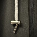 NFL Men's Full Zip Soft Fleece Hoodie Letterman‎ Varsity Jacket Size XL Black Photo 3