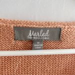 Marled Orange and White Crew‎ Neck Sweater size medium Photo 3