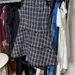 Likely Multi Tweed Jewel Fit & Flare Mini Dress in Blue Multi Photo 14