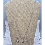 Disney Vintage Sterling 925 Mickey Mouse Earrings and Box Chain Necklace Set Photo 3