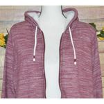 Sonoma Ladies Red Zip Up Hooded Jacket Size XL Sherpa Lining Long Sleeve Pockets Photo 6