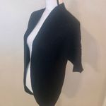 Charlotte Russe Black Short Sleeve Open Cardigan Sweater Knit Photo 4