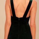 Lulus Three Cheers Velvet Green Bodycon Dress Photo 1