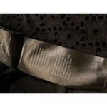 COS  off shoulder Broderie Anglaise black cotton eyelet midi dress puff sleeve 4 Photo 9