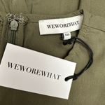 We Wore What  Size XXS Dark Grey Mesh Muscle Tank Mini Dress Back Zip Linen Blend Photo 5