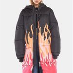 The Ragged Priest Firestarter Puffer Coat Women Sz. Sm NWOT Oversized |Festival Photo 1