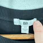 BP. Women's XS Black Ribbed Knit Bodycon Mini Dress Short Sleeve‎ Casual Photo 2