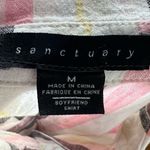 Sanctuary Linen/Rayon Mix Striped Boyfriend Shirt Photo 6