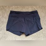 Lululemon  Run Times Short 4-way Stretch 4" Midnight Navy Size 4 Athletic Short Photo 3