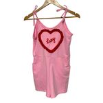 Lazy Oaf  Heart Pink Romper playsuit pajama XS Photo 4