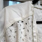 Carbon38 Eyelet Crochet White Kimono Duster Robe Cardigan Belted Size XS NWT Photo 5