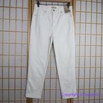 Madewell NEW Stovepipe Jeans in Pure White, 29 Photo 3