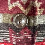 Coldwater Creek  vintage aztec wool blend multicolored collared jacket size P4 Photo 6