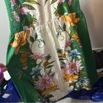 Farm Rio  Sweet Bloom Dreamscape Linen Blend Sleeveless Midi Dress SMALL Photo 4