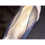 Schutz  Cendi Clear and Nude Pointed Pumps Shoes Stiletto Heels Size 8 Photo 4