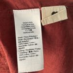 Madewell Rusted Burgundy Red Embroidered Tie Puff Sleeve Babydoll Dress Photo 6