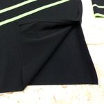 Exclusively Misook Cardigan Womens Plus 3X Black Lime Green Trim Open Front VTG Photo 9