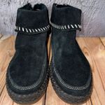 UGG  Australia Women's Varney Black Suede Moccasin Ankle Booties 1104653 Size 7 Photo 2