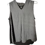 Worthington Women's Sleeveless Black and White Striped Top Sz M NWT Photo 2