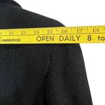 Old Navy  Black Pea Coat Women’s Size Medium Cotton Wool Blend Winter Snow Cold Photo 3