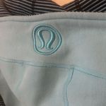 Lululemon Scuba Hoodie Blue Shhhh I'm Meditating Full Zip Stripe Side Thumbholes Photo 4
