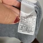 Better unsaid gray & white striped collared sweater women’s size large business Photo 4