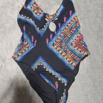 Tinibikini  SWIMWEAR Multi Print Bathing Suit  One piece sz S Photo 0