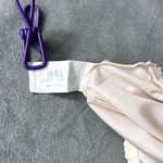 Bali Vintage Half Slip Skirt Plus Size 2X Walking Slit Lace USA Dusty Pink Beige Photo 4