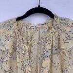 Ulla Johnson Women's Silk Blouse Floral Rooney Acacia Ruffle Yellow Size 0 XS Photo 6