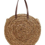 Joules Modena natural raffia‎ round summer bag shoulder bag Brown Photo 0
