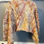 Free People Anthropologie  Style Chunky Speckled Knit Open Cardigan Sweater S Photo 2