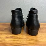 Sun + Stone Abby Short Ankle Boot Bootie Womens Size 5 Black Faux Leather NEW Photo 4