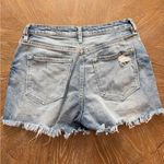 KanCan Distressed Cut Off Raw Hem High Rise Jean Shorts 9/28 Blue Photo 3