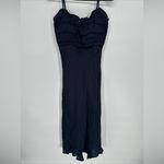 ASTR  the‎ Label Women's Size XS Zola Smocked Bodice Midi Sheath Dress Navy NEW Photo 1