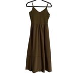 Athleta  Elation V Neck Hybrid Dress Olive Green Size Small Photo 1