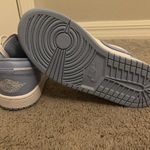 Jordan Women's Sneakers in White and Sky Blue Photo 5