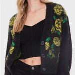 Forever 21 Black & Yellow Floral Cardigan Photo 0