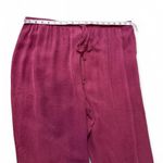 Vintage Dark Red Wide Leg Drawstring Pants Size XL Photo 5