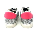 Torrid Size 9.5 Sneakers Gray Pink Star Sparkle Glitter Lace Up Flat Casual NWT Photo 3