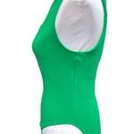 ZARA  Asymmetrical Cutout One Shoulder Bodysuit Green Size Large Photo 3