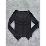 Free People  Women's Running Late Long Sleeve Soft Jersey Size Small Photo 3